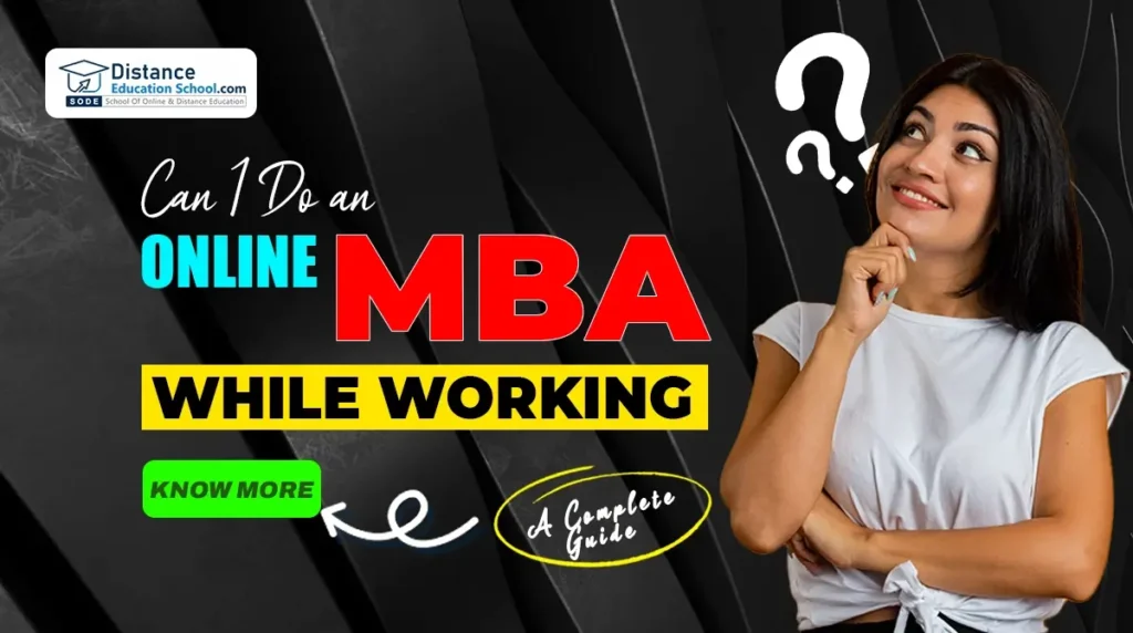 MBA online while working