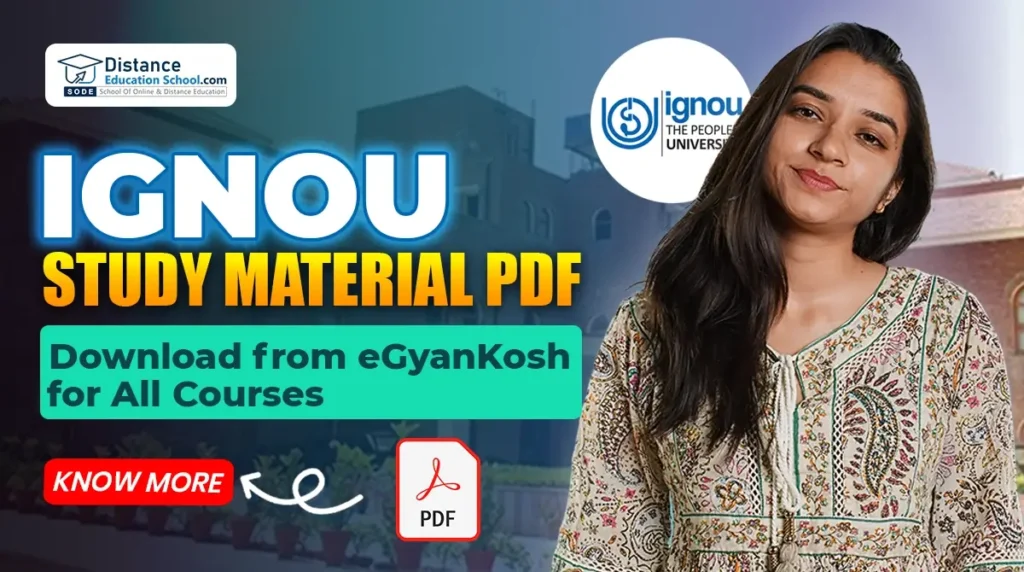 IGNOU Study Material PDF